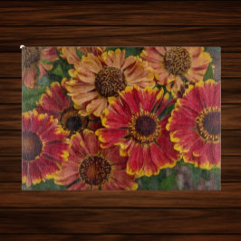 Helenium Autumnale Blooms Floral Schneidebrett