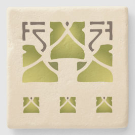 Helenpflege"Blatt-Trio " Steinuntersetzer