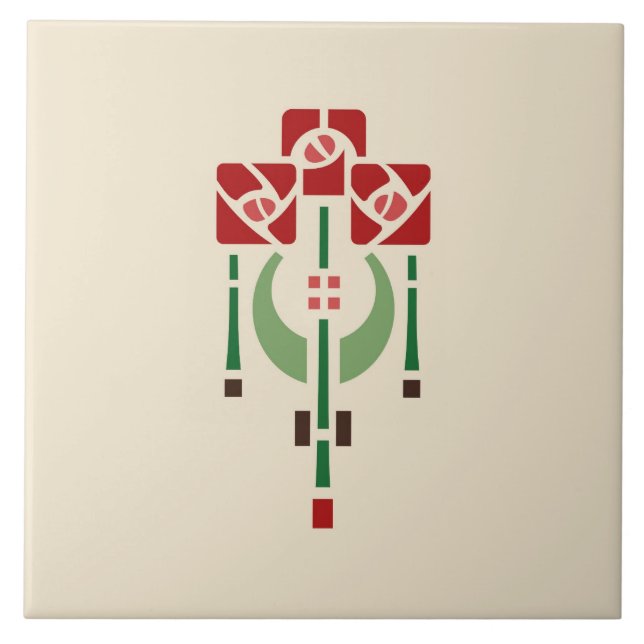 Helenpflege"Rosen-Anhänger " Fliese (Vorderseite)