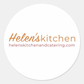 Helen's Kitchen / White Sticker