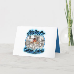 Helens maßgeschneiderte Kuchen Dankeskarte