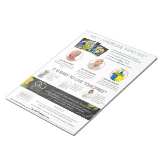 Helfen Sie anderen Live ToxicFree® Flyer - 40 Seit Notizblock