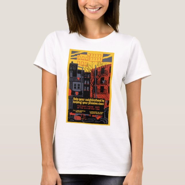 Helfen Sie Ihrer Nachbarschaft T-Shirt (Vorderseite)
