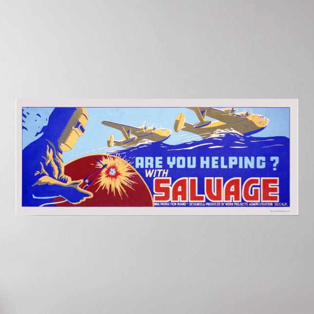 Helfen Sie? Salvage - WPA Poster (Vorne)