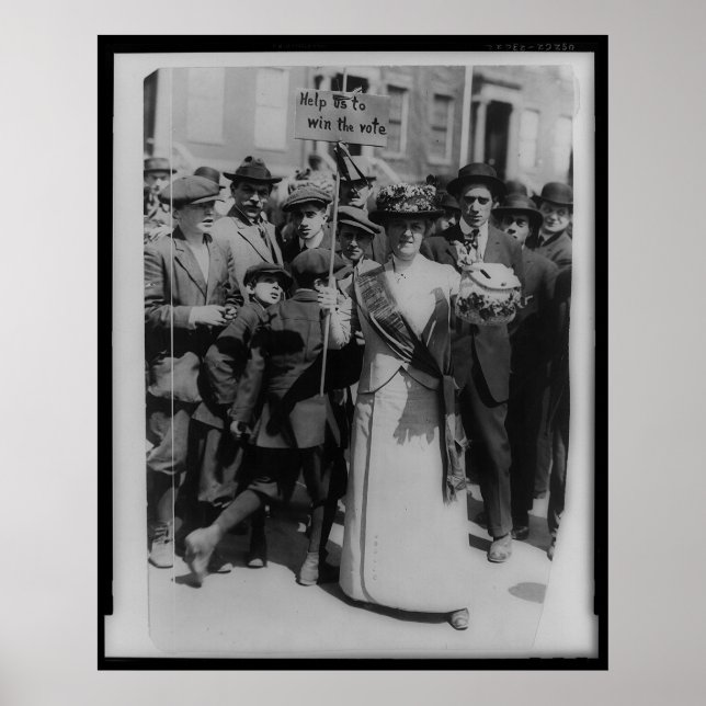 Helfen Sie uns, das Wahlrecht für Frauen zu gewinn Poster (Vorne)