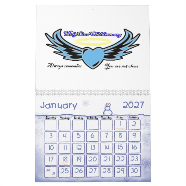 Helfen Sie unserem Kinderkalender Kalender (Jan 2027)