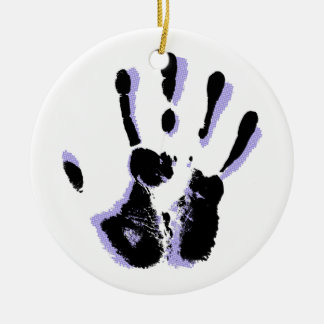 Helfende Handverzierung Keramikornament