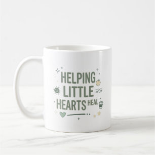 Helfende kleine Herzen heilen Berater Leben Kaffeetasse