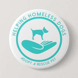 "Helfende obdachlose Hunde " Button
