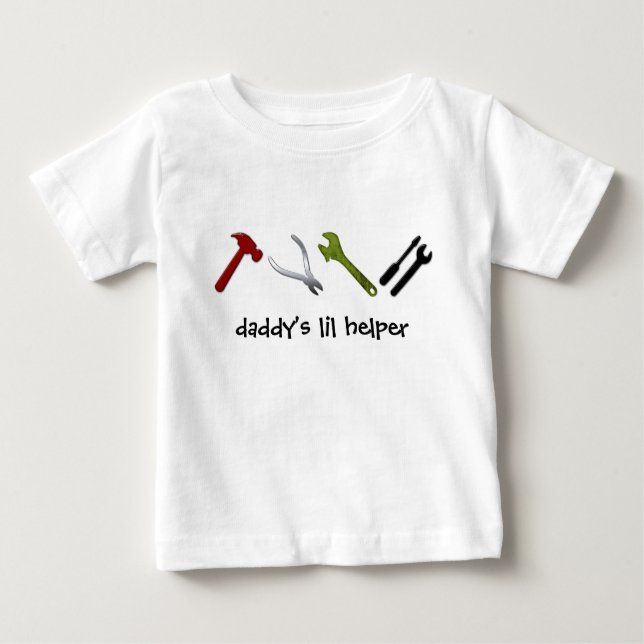 Helfer das lil des Vatis Baby T-shirt (Vorderseite)