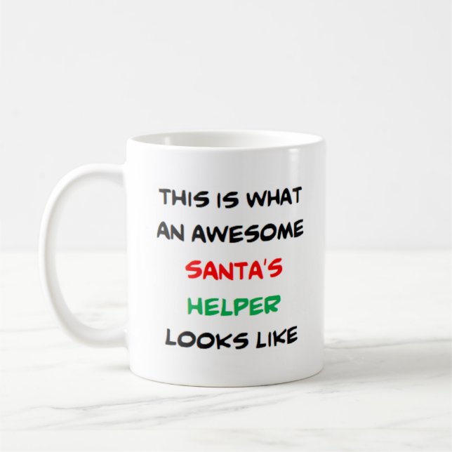 Helfer des Santa, phantastisch Kaffeetasse (Links)