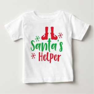 Helfer des Weihnachtsmanns, Elfshuhe, Schneeflocke Baby T-shirt