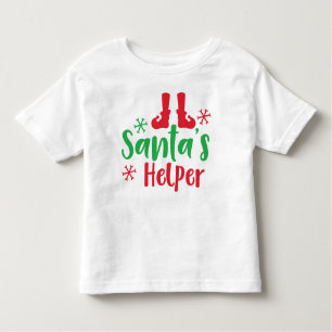 Helfer des Weihnachtsmanns, Elfshuhe, Schneeflocke Kleinkind T-shirt