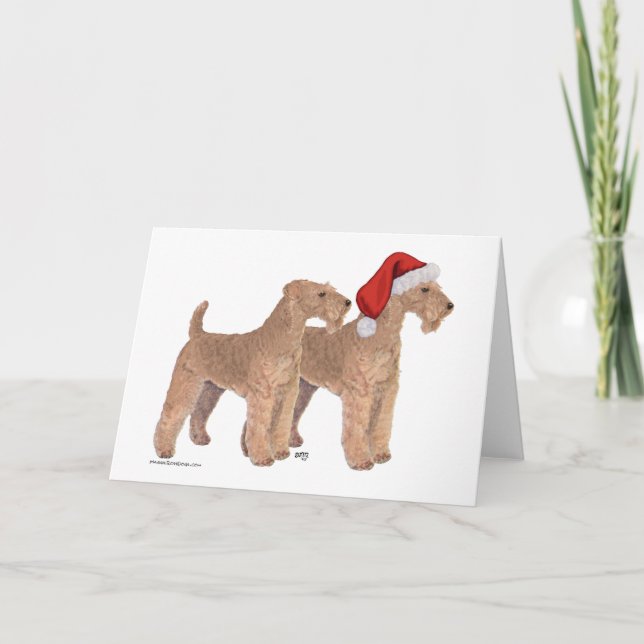 Helfer des Weihnachtsmanns Feiertagskarte (Vorderseite)