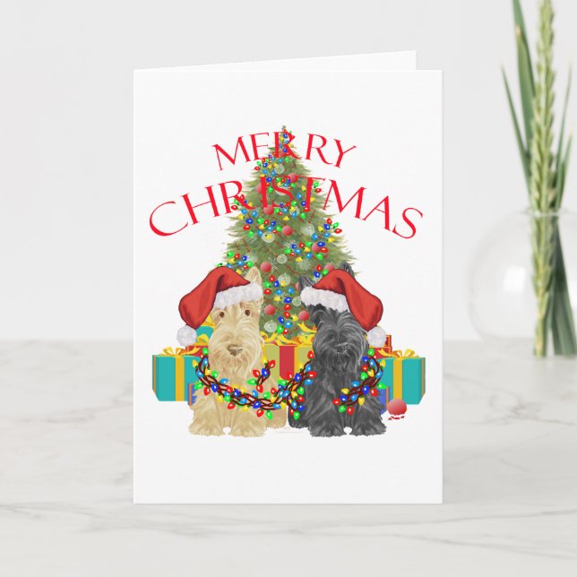 Helfer des Weihnachtsmanns Feiertagskarte (Vorderseite)