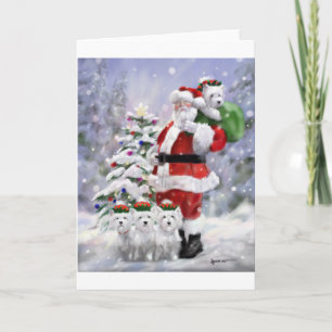 Helfer des Weihnachtsmanns Feiertagskarte