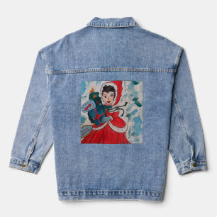 Helfer des Weihnachtsmanns Jeansjacke