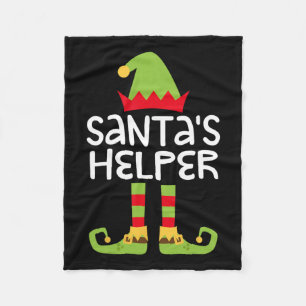 Helfer des Weihnachtsmanns kommen Weihnachtselfen Fleecedecke
