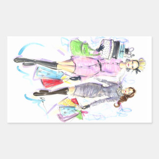 Helfer des Weihnachtsmanns Rechteckiger Aufkleber