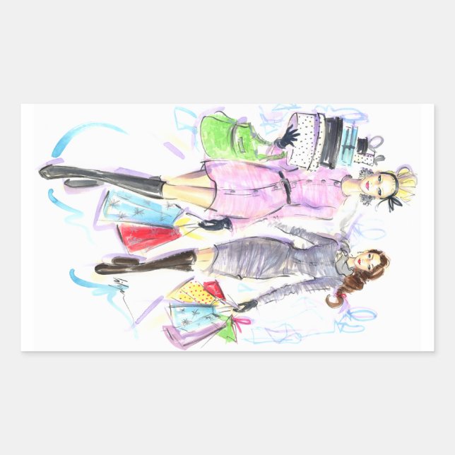 Helfer des Weihnachtsmanns Rechteckiger Aufkleber (Vorderseite)