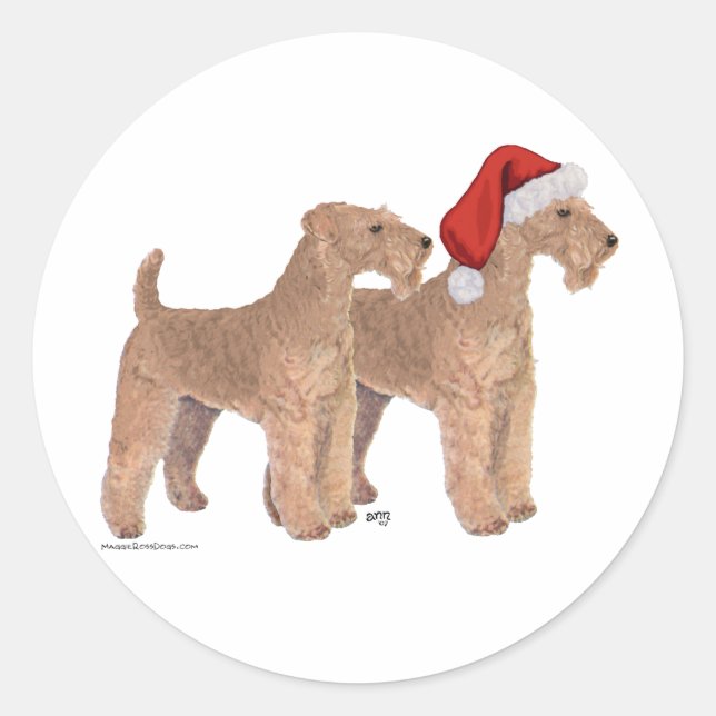 Helfer des Weihnachtsmanns Runder Aufkleber (Vorderseite)