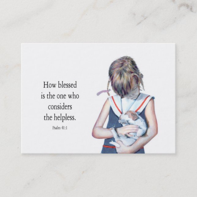 Helfer und Segen Visitenkarte (Vorderseite)