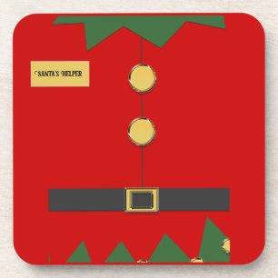 Helferelf des Weihnachtsmanns Getränkeuntersetzer