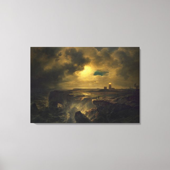 Helgoland in Mondlicht, 1851 Leinwanddruck (Vorderseite)