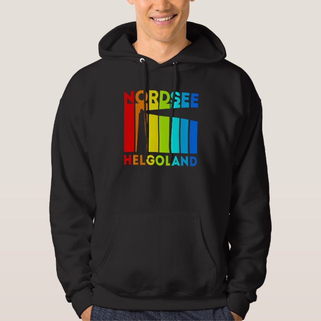 Helgoland Lighthouse North Sea Island Holiday Hoodie (Vorderseite)