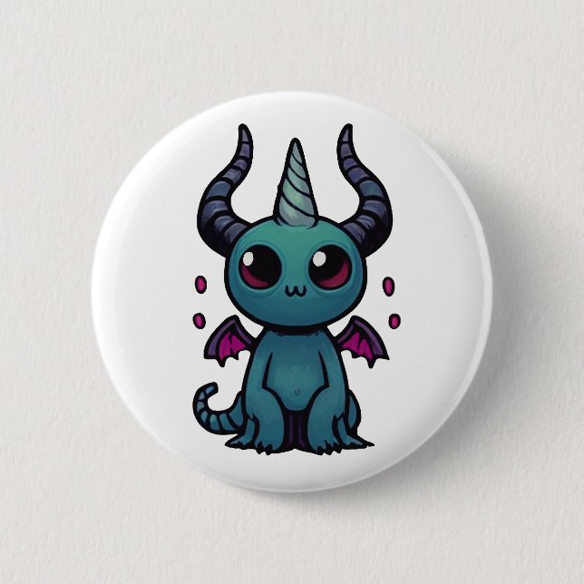 Helhorn der Demonic Unicorn-Taste Button (Vorderseite)