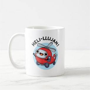 Heli-llujah Funny Helicopter Pun Kaffeetasse