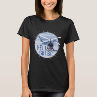 Heli Ski B.c. Kanada Helikopter Extrem-Pulverschne T-Shirt