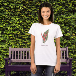 Heliconia 1800 Vintager botanischer T - Shirt
