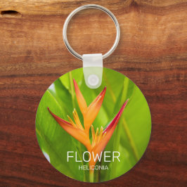 Heliconia Blume Design der Pflanze Schlüsselanhänger