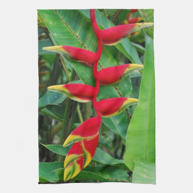 Heliconia Geschirrtuch (Vertikal)