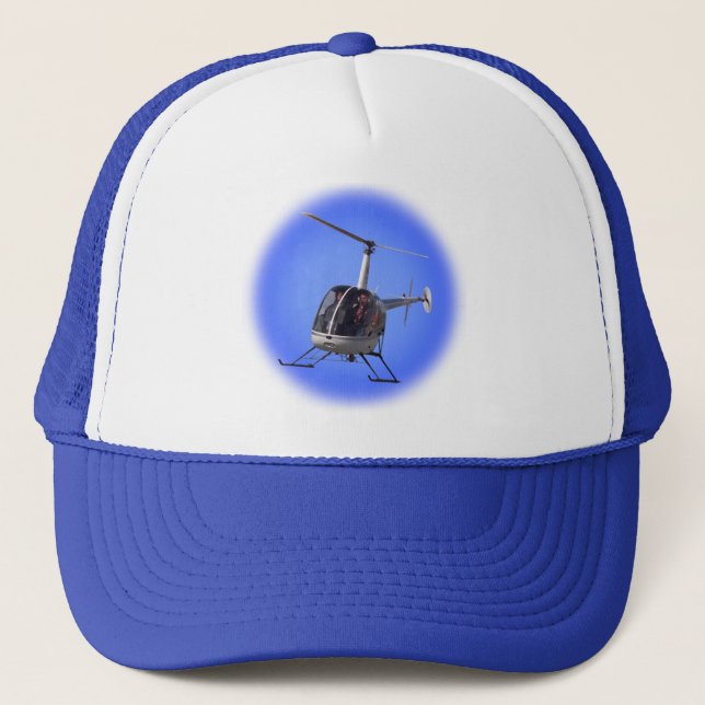 Helicopter Baseball Caps Helicopter Trucker Hat Truckerkappe (Vorderseite)