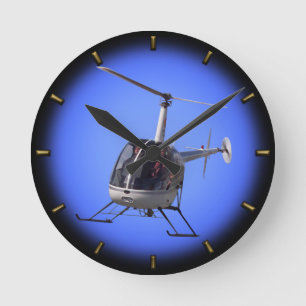 Helicopter Clock Cool Helicopter Wall Clock Runde Wanduhr