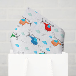 Helicopter Decoupage Seidenpapier