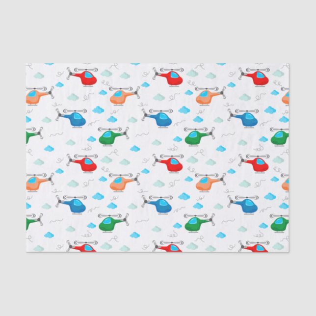 Helicopter Seidenpapier (Vorderseite)