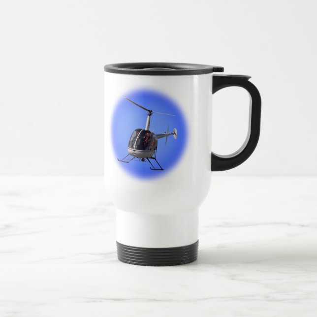 Helicopter Travel Mug Cup Chopper Coffee Mug Reisebecher (Rechts)
