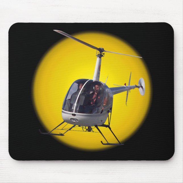 Helikopter Mousepad & Keepsakes Helikoptergeschenk (Vorne)