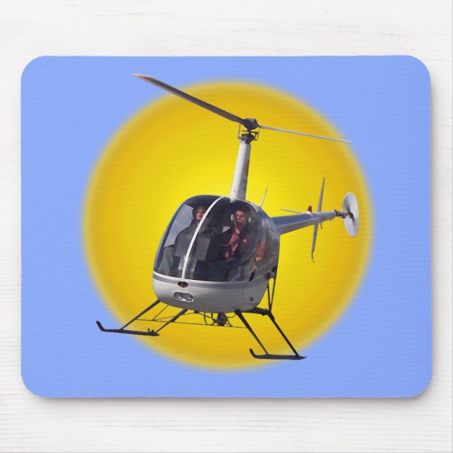 Helikopter Mousepad & Keepsakes Helikoptergeschenk (Vorne)