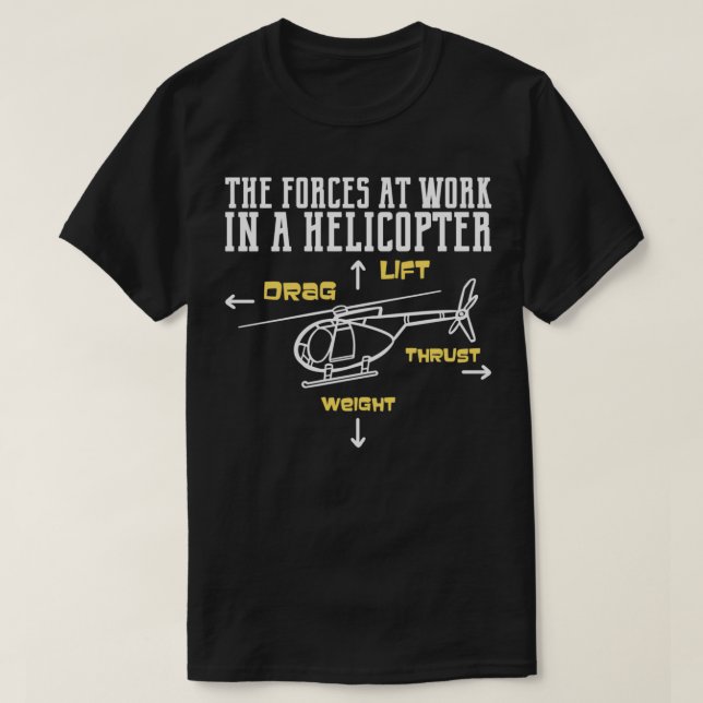 Helikopter-Pilot-Geschenk 4 T-Shirt (Design vorne)