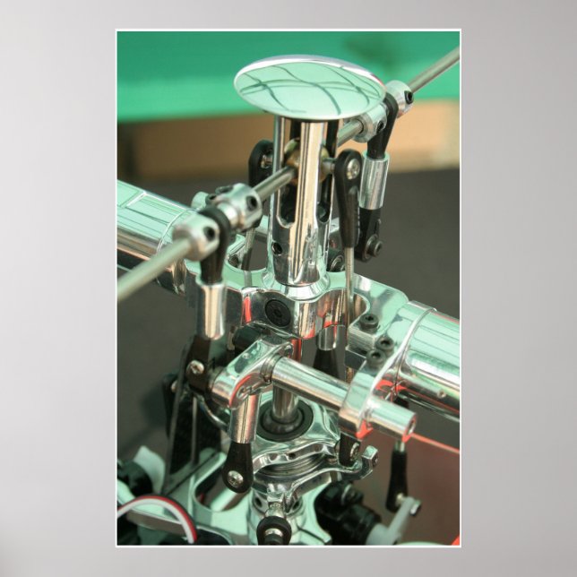 Helikopter Workstation Poster (Vorne)