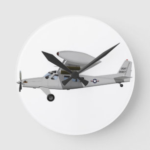 Helio AU-24 Stallion 451451 Runde Wanduhr