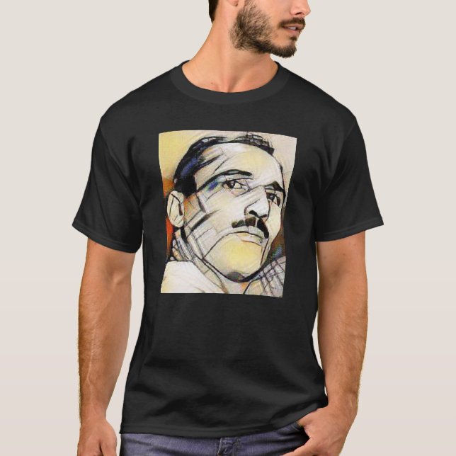Helio Gracie Grafik Shirrt stilisiert T-Shirt (Vorderseite)