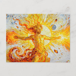 Helios God of the Sun from Greek Mythology Postkarte