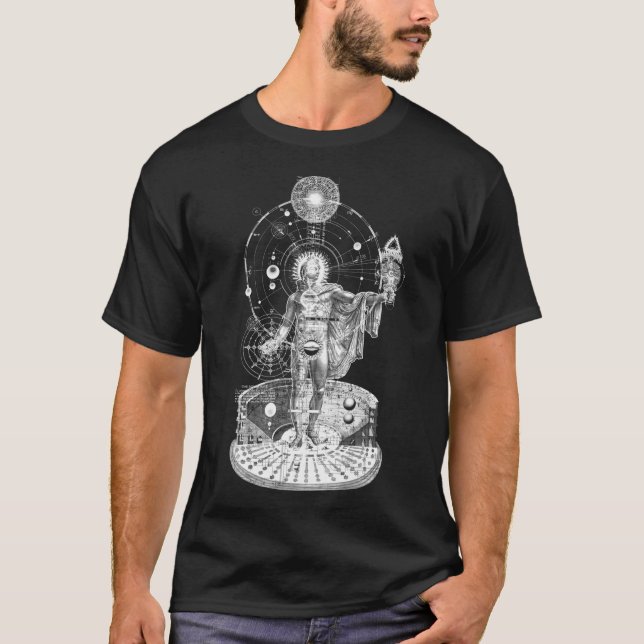 Helios Godhead Macrocosmos Alchemy Occult Sacred T-Shirt (Vorderseite)