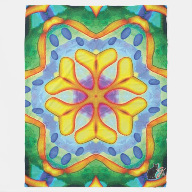 Helios Kaleidoscope Fleece Blanket (Vorderseite)
