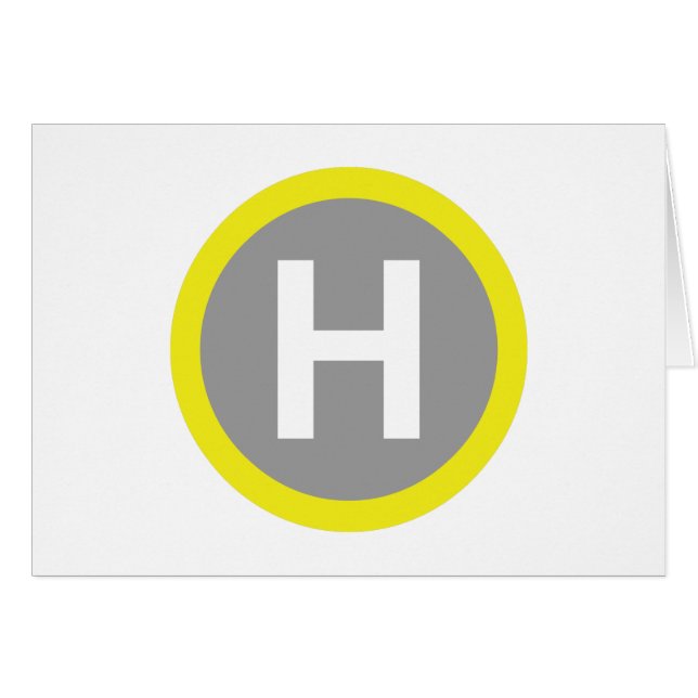 Helipad Sign (Vorderseite (Horizontal))